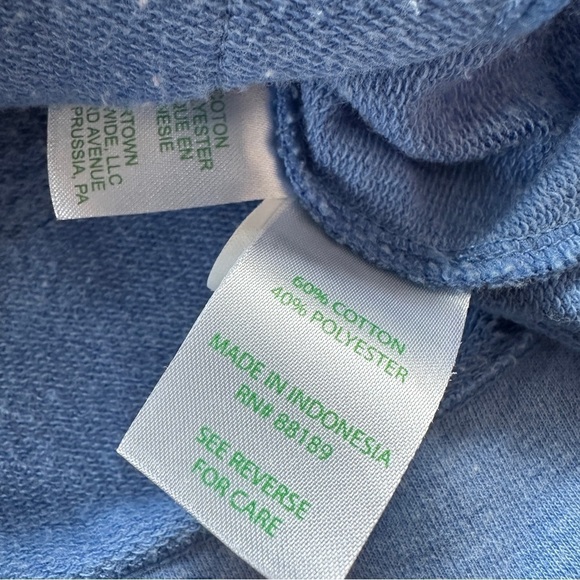 Lilly Pulitzer Bennett Zip Up Bennett Blue Pineapple Burnout Size XXS - Picture 5 of 6